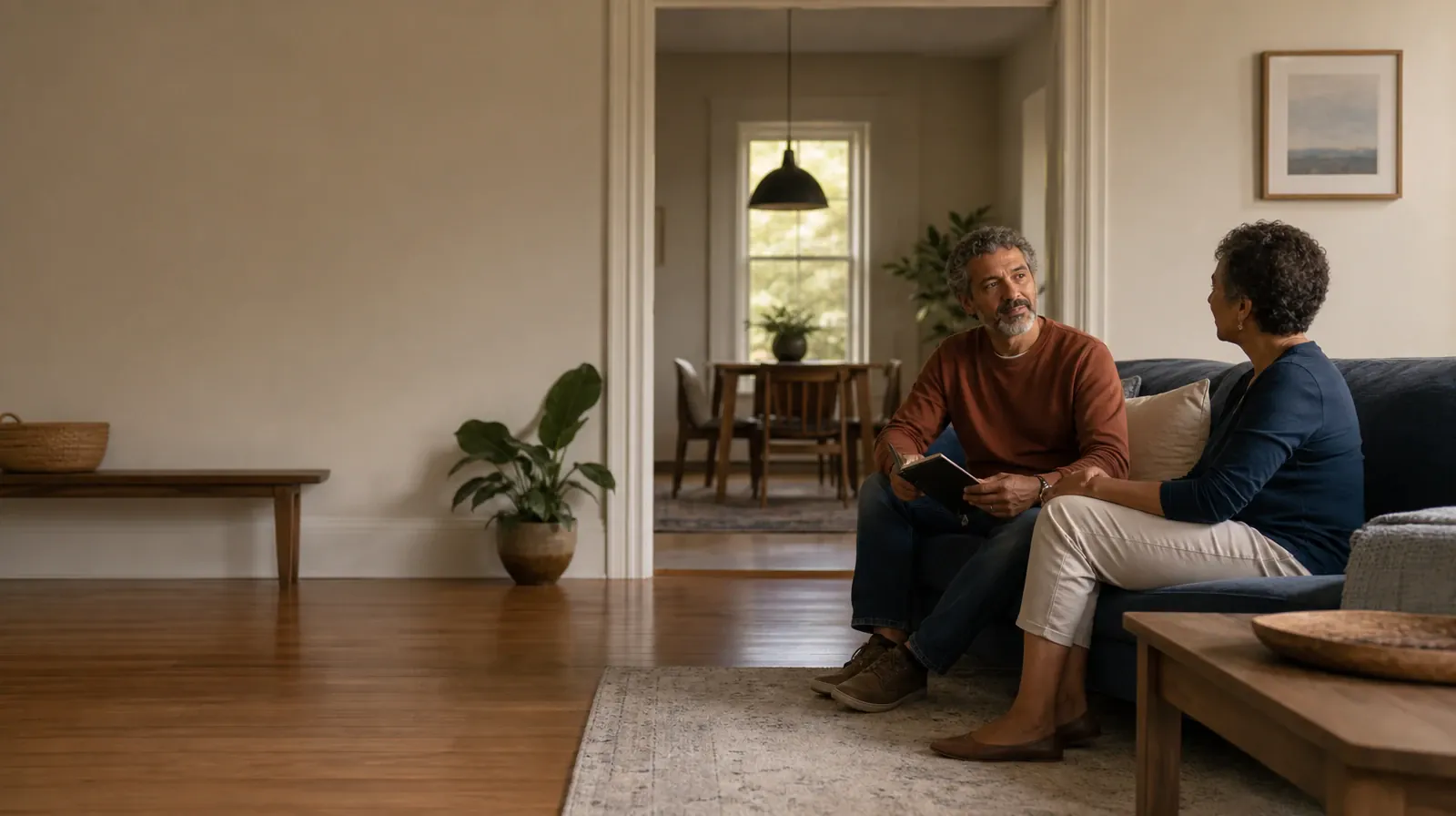 A First Treatment Conversation | An adult closes a notebook before a conversation An adult closes a notebook before a conversation · A First Treatment Conversation