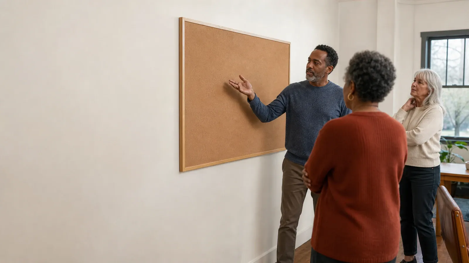 Questions About Privacy for Parents seeking care in South Florida | An adult talks beside a blank corkboard An adult talks beside a blank corkboard · Questions About Privacy for Parents seeking care in South Florida