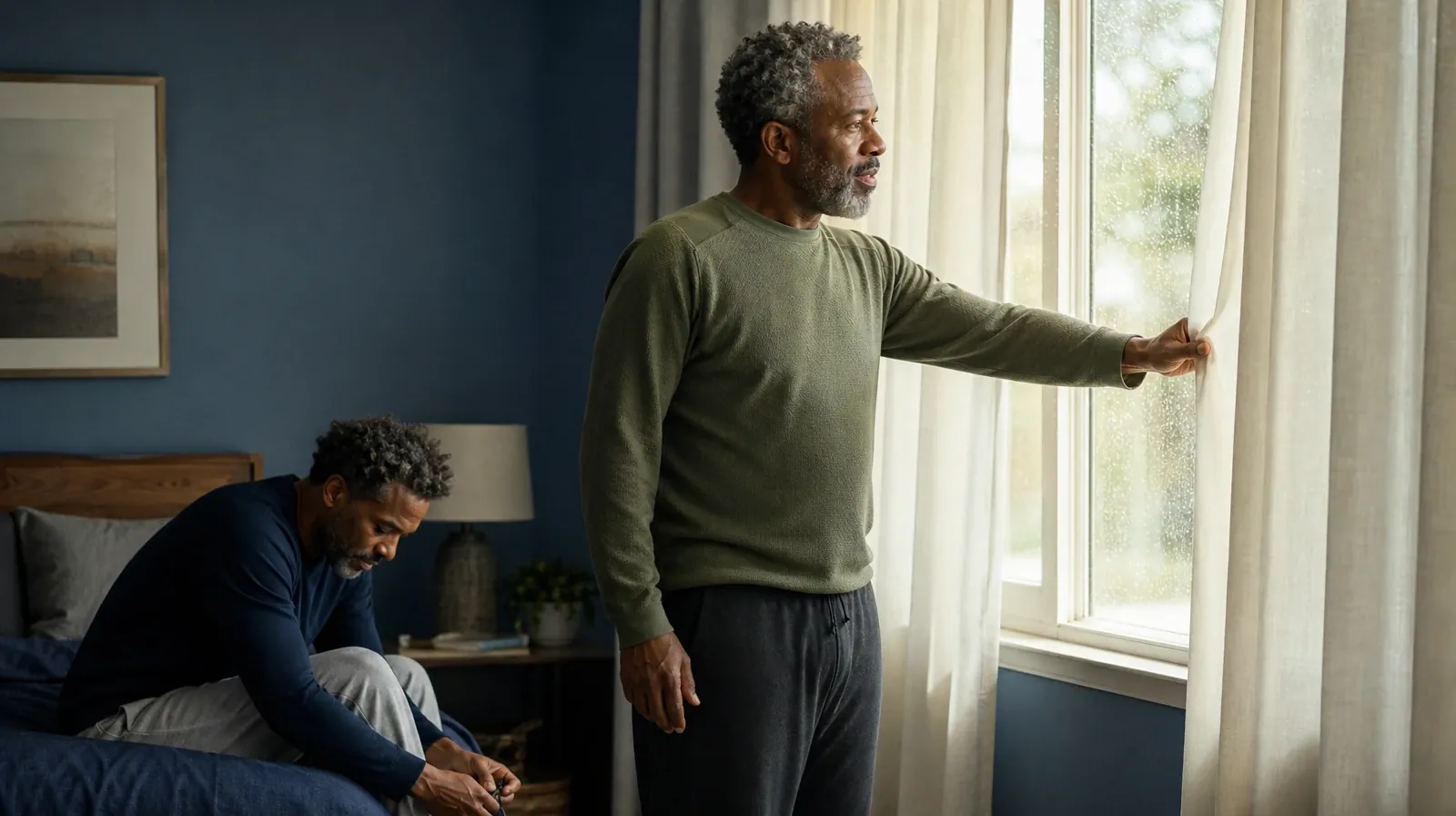Discussing Prior Care Experiences for Veterans in South Florida | An adult opens a plain curtain in morning light An adult opens a plain curtain in morning light · Discussing Prior Care Experiences for Veterans in South Florida