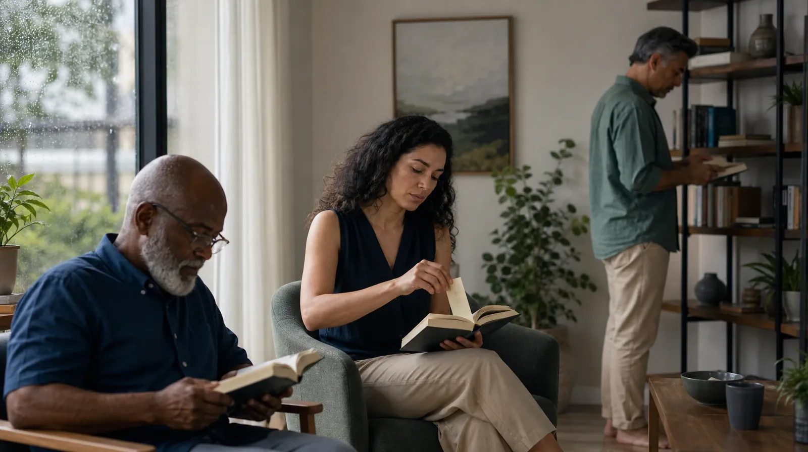 Residential Care Questions for Working Professionals | An adult places a bookmark in an unlettered book An adult places a bookmark in an unlettered book · Residential Care Questions for Working Professionals