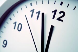 a clock to represent methadone withdrawal